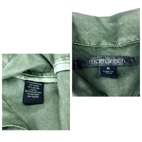 Marrakech green utility army cargo jacket - Picture 8 of 9